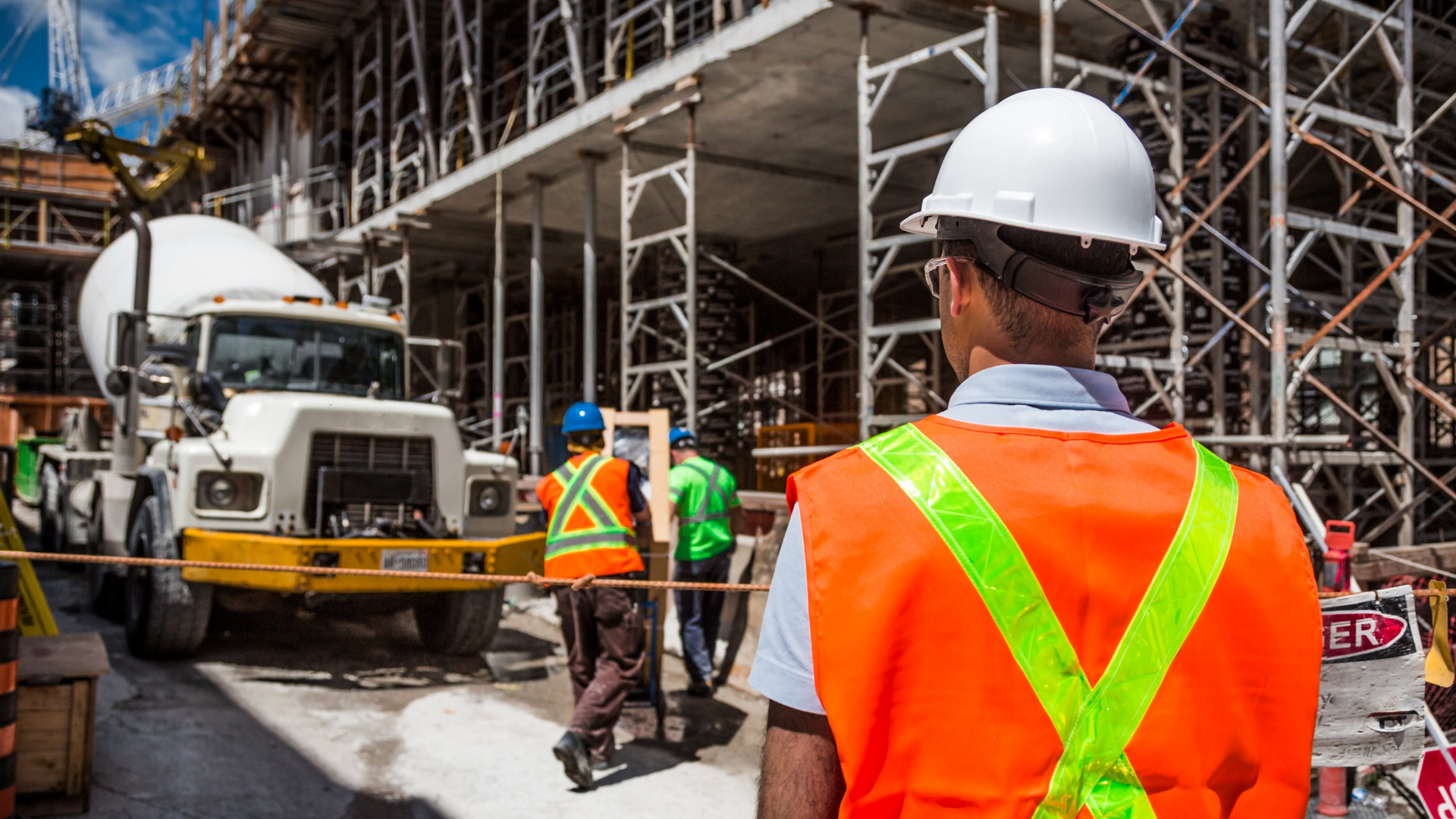 Site supervisor on a construction project